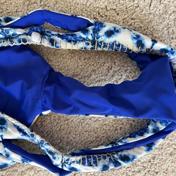 🚨 HOST PICK 🚨Tie dye high neck crochet bikini - Picture 3 of 5